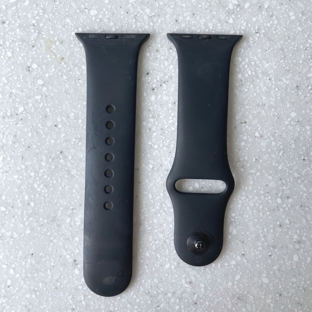 Apple Navy Blue Silicone Sport Watch Band Strap Large Fits 38mm 40mm & 41mm Case